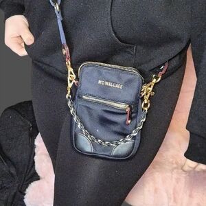 MZ Wallace Navy Crossbody Bag